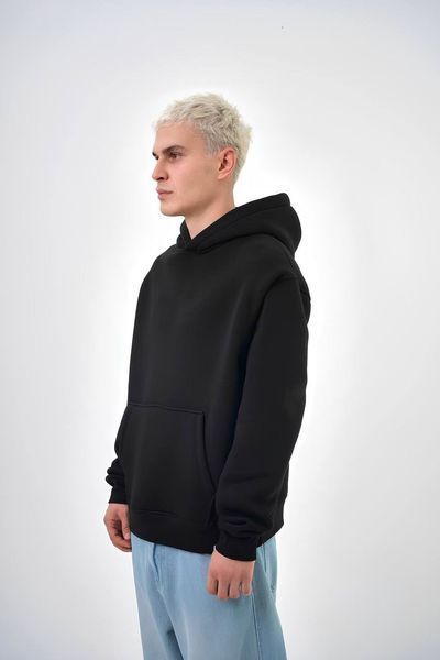 Худі oversize May чорний x1w213 фото