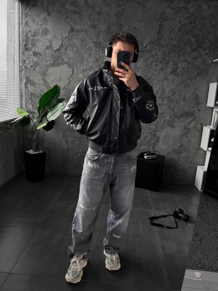 Чоловічий бомбер oversize з вишивкою Kret2_3et19e6 фото