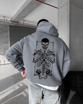 Худі oversize Gryn з принтом x4w35 фото