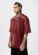 Футболка oversize 1975 бордова soe09r фото 2