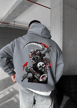 Худі oversize Milange з принтом x5w14 фото