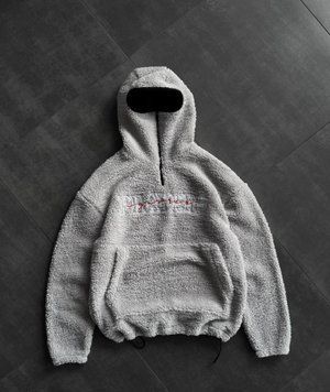 Худі плюш Teddy oversize сірий jak3_3et22e1 фото
